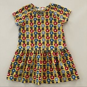 Hanna Andersson 110 Girls Floral Dress Yellow
